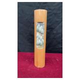 11ï¿½ Inch Wooden Cylinder Display Figurine