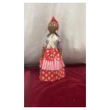 13ï¿½ Vintage African American Cloth Doll