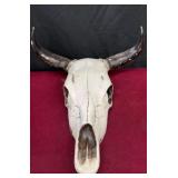 Ceramic Longhorn Skull Decoration