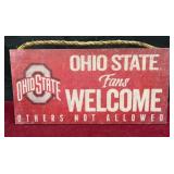 Ohio State Buckeyes Fans Welcome Sign