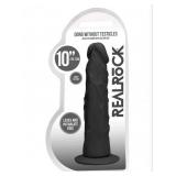 Realrock 10 inch Dildo with Suction Cup Black