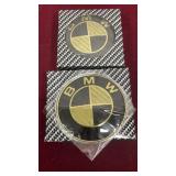 Set of Black & Gold BMW Emblems