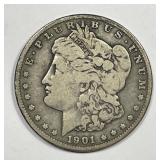 1901-O Morgan Silver $1 Very Good VG
