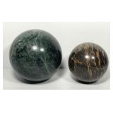 Marble & Stromatolite Fossil Sphere Paperweights