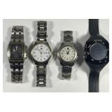 Lot of 4 Mens Wrist Watches Citizens Swiss Army