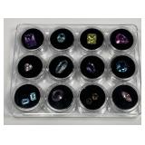 Collection of Multi-colored Gemstones In Case