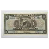 HAITI: 1919 1 Gourde Uncirculated UNC