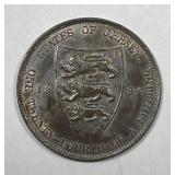 JERSEY: 1894 1/24 Shilling About Uncirculated AU