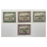 ST KITTS/NEVIS: 1923 Various #52-55 MPH & Used