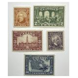 CANADA: 1927 Sc#141 - 145 Confederation MNH