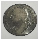 SCOTLAND: 1677 Silver Merk Charles II