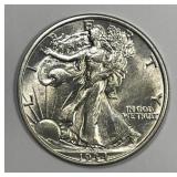 1934 Walking Liberty Silver Half Choice AU