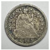 1852 Seated Liberty Silver Half Dime H10c Fine F+