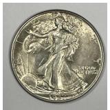 1937 Walking Liberty Silver Half Choice AU