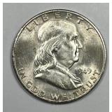 1949-S Franklin Silver Half Brilliant Uncirculated