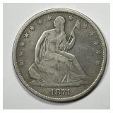 1871-S Seated Liberty Silver Half Very Good VG+