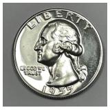 1955 Washington Silver Proof Quarter PRF