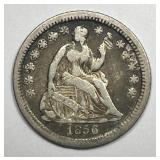 1856-O Seated Liberty Silver Half Dime H10c Fine