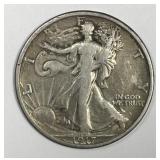 1917 Walking Liberty Silver Half Fine F