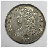 1835 Capped Bust Silver Half Extra Fine XF