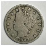 1888 Liberty Head Nickel Very Good VG