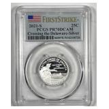 2021-S Proof Silver Quarter PCGS PR70 DCAM