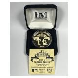 2011 World Series Rangers vs Cardinals Medallion