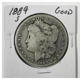 1889-S Morgan Silver $1 Good G