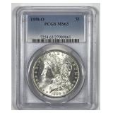 1898-O Morgan Silver $1 PCGS MS63