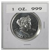 1985 Liberty Lobby  1 oz .999 Silver Round