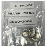 2000-2006 Proof Silver Roosevelt Dimes