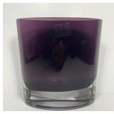 LSA International Sommerso Amethyst Oval Vase