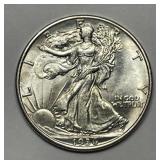 1936-D Walking Liberty Silver Half Uncirculated BU