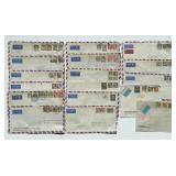 DENMARK: Lot of 17 Covers Air Mail 1960-1970