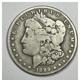 1899-O Morgan Silver $1 Micro O Var. Very Good VG