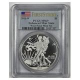 2013-W Silver Eagle Enhanced Mint State PCGS MS69