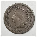 1864 Indian Head Cent Br. Good G