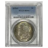 1878-S Morgan Silver $1 PCGS MS64