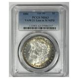 1886 Morgan $1 VAM 21 Line in M MPD PCGS MS63