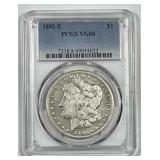 1892-S Morgan Silver $1 Very Good PCGS VG8