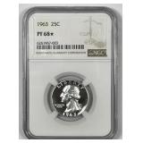 1963 Washington Quarter Proof STAR NGC PF68*