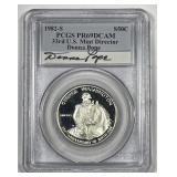 1982-S Washington Proof Half Donna Pope Signed