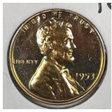 1953 Lincoln Wheat Cent Proof PRF