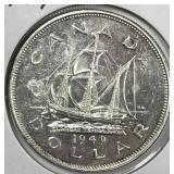 CANADA: 1949 Silver Dollar Uncirculated BU