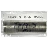 1949-S Jefferson Nickel Roll Uncirculated BU