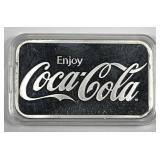 Enjoy Coca-Cola 1 Oz Silver Proof Art Bar