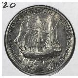 1920 Pilgrim Commemorative Silver Half AU