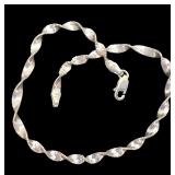 Sterling Swirl Rope Bracelet - Italy .925