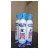 4 cans of glass cleaner