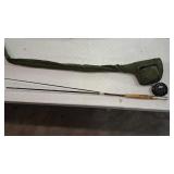 Fly fishing rod with case